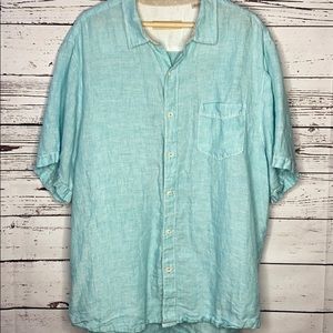 Tommy Bahama Blue Linen Shirt